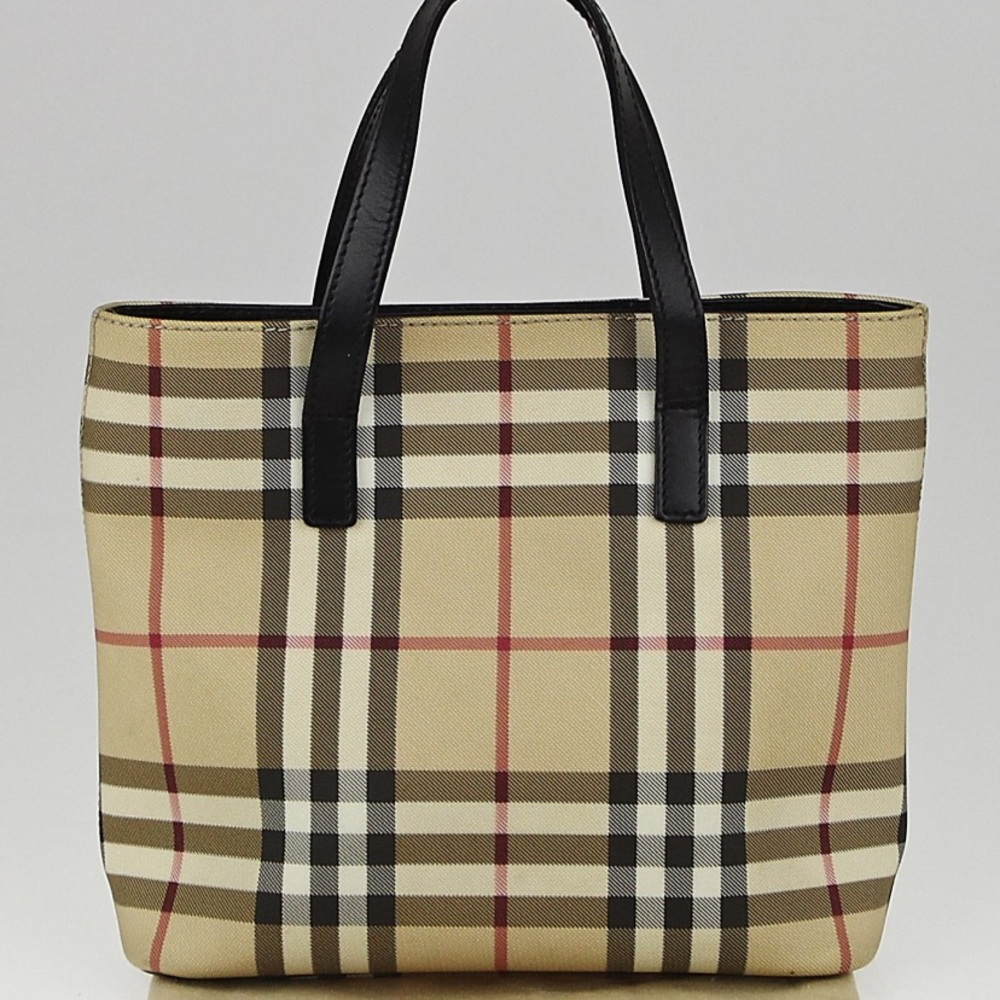 Burberry Nova Check Canvas Small tote